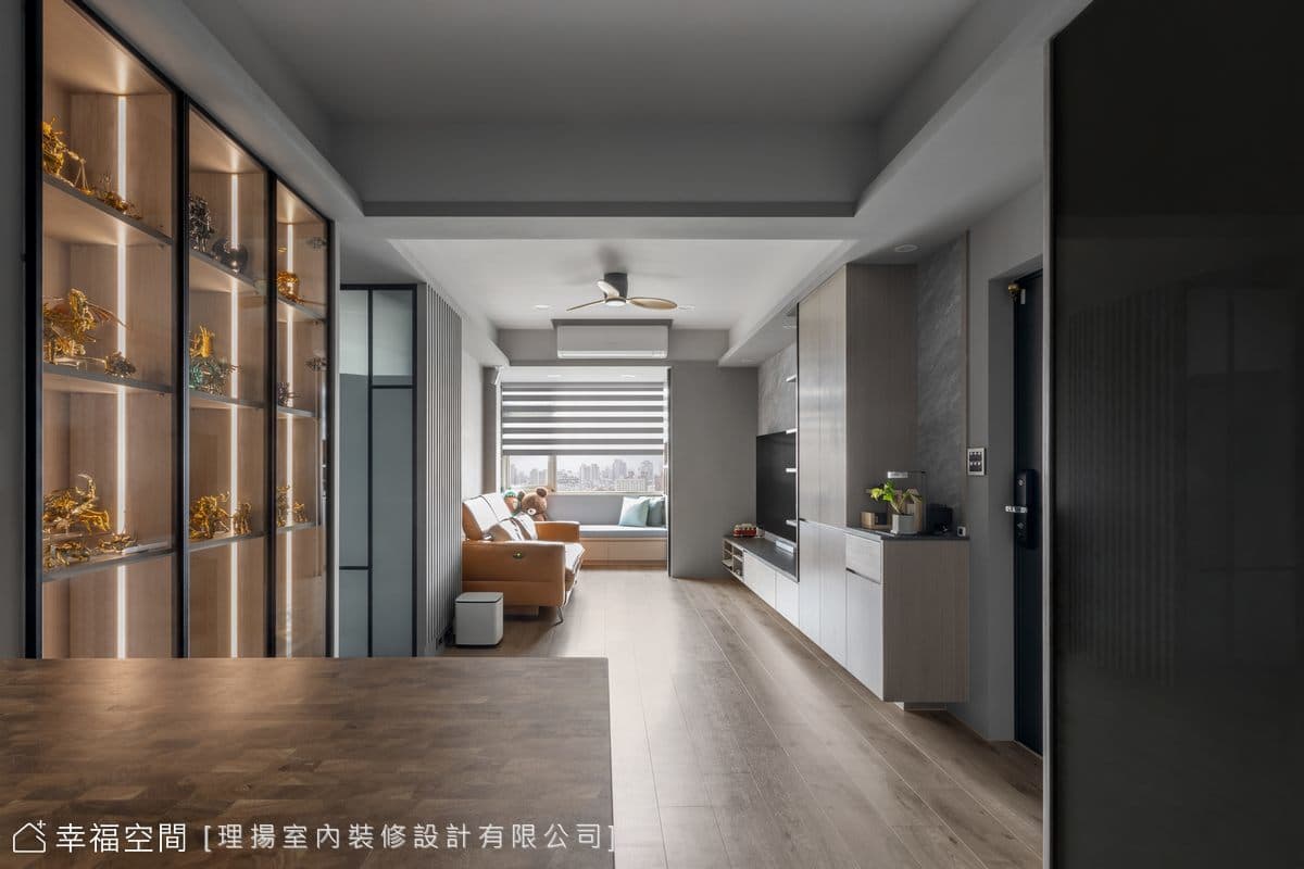 簡約紳灰引景入室 砌築寫意寓所│現代風│27坪