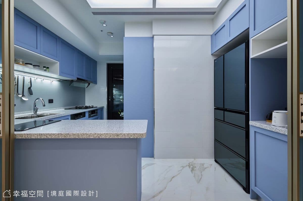 客製姊妹檔退休宅 混搭典雅灰藍之美|38坪
