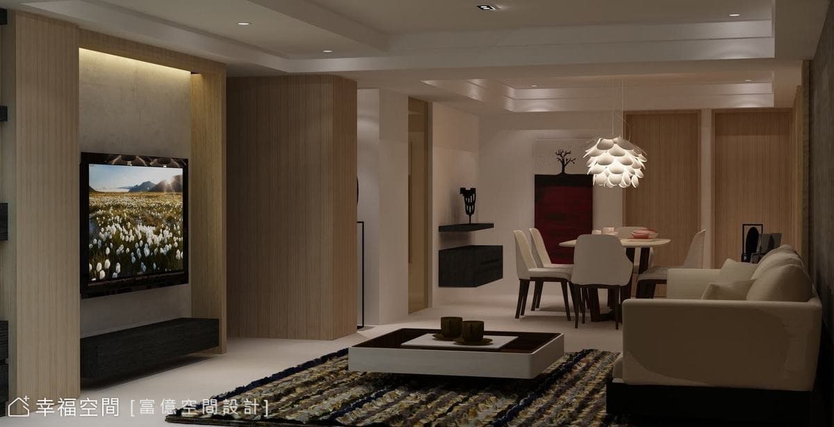 客廳望向餐廳