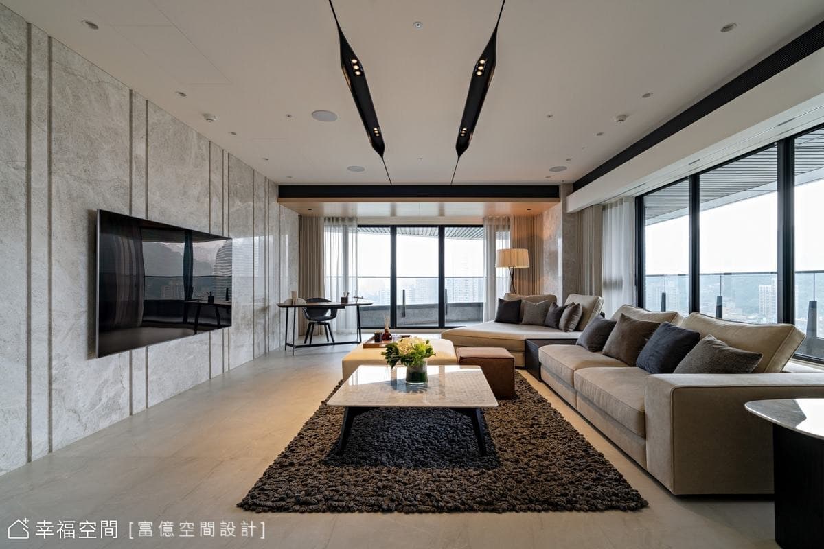 百坪豪宅 家與招待會所的優雅氣度│現代風│115坪